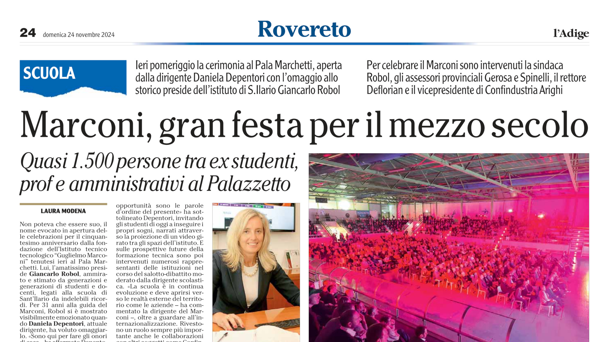 RassegnaStampa - 50esimo lAdige 24_11_2024 24 cover