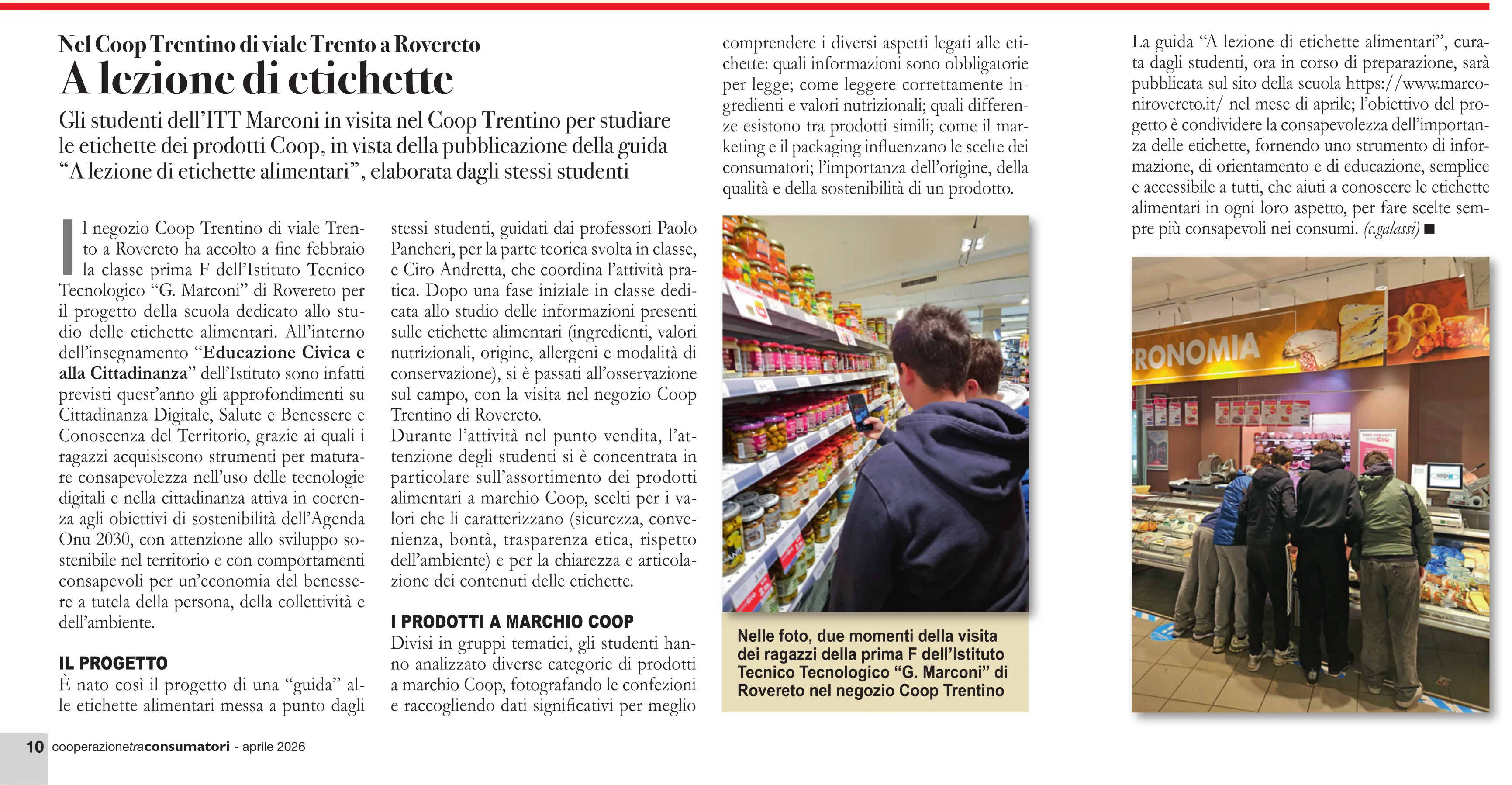 A lezione di etichette